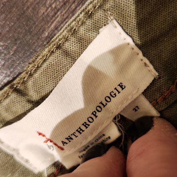 ❤ ANTHROPOLOGIE HIGH RISE STRAIGHT EMBROIDERED RELAXED TROUSERS / PANTS, 4 (27) - Picture 12 of 15